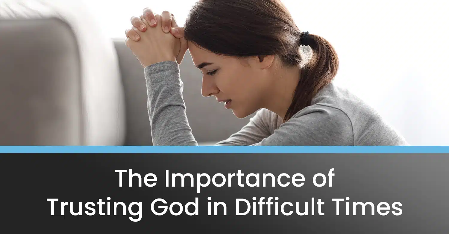 A woman going through a hard time, but is still praying and trusting God.